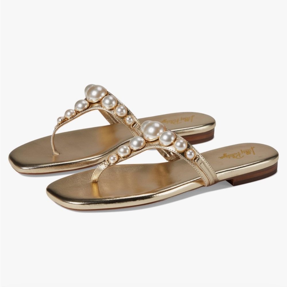 Lilly Pulitzer Women's Cloe Sandals Flat, size 8.5